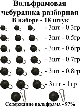 Набор вольфрамовой чебурашки разборной 